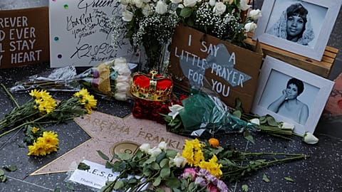 Aretha Franklin's star on Hollywood Boulevard