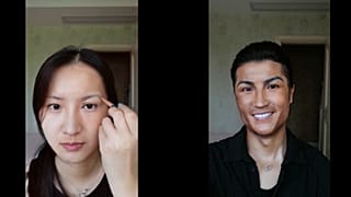 Maquilhadora chinesa é a cara chapada de Cristiano Ronaldo