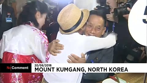 Watch: Korean families divided by war briefly reunited 
