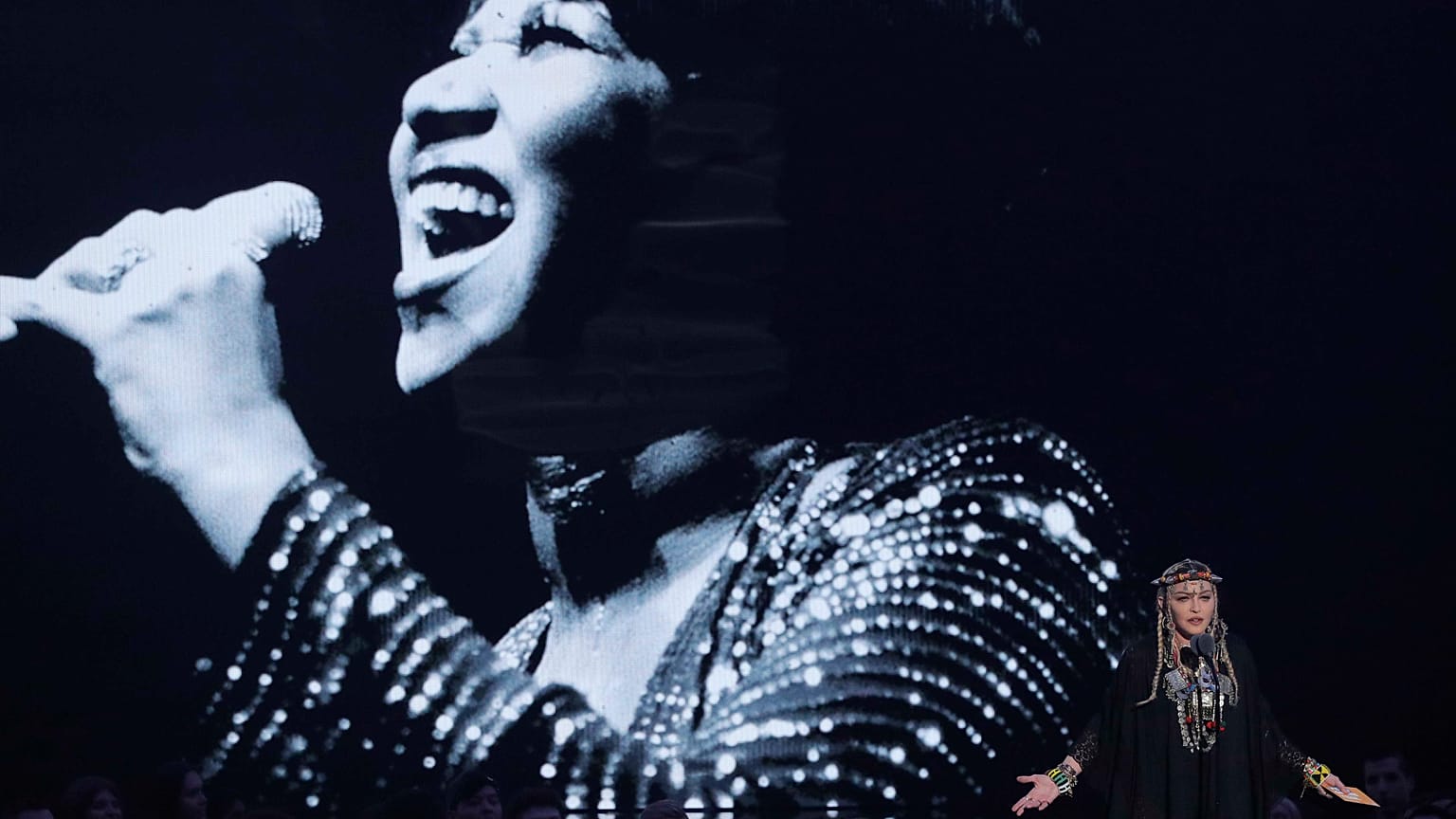 Homenaje fallido de Madonna a Aretha Franklin