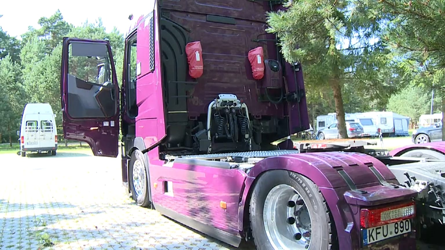 Fernfahrerprotest in Litauen