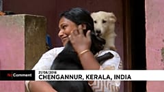 Vuelta a casa de los daminificados de Kerala 
