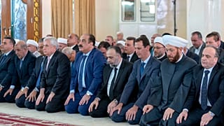 Suriye Devlet Başkanı Esad bayram namazını Şam'da kıldı