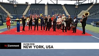 Watch: Louis Armstrong Stadium opens to the sound of jazz