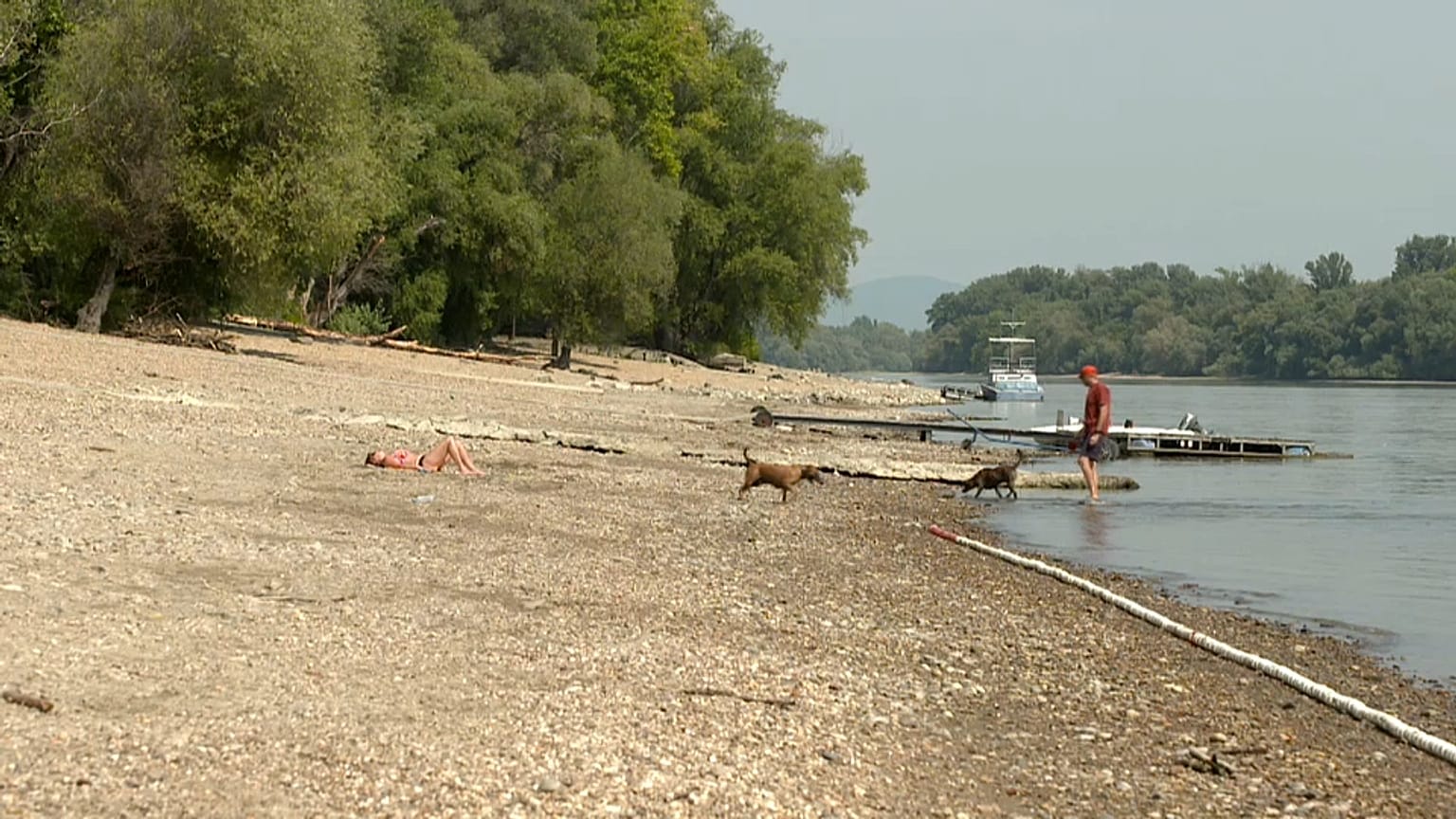 La canicule assèche le Danube