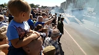 В Курске упал танк