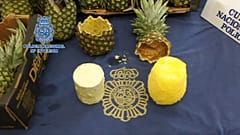 67 kilos de cocaína dentro de unas piñas