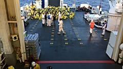 80 migrants rescued by the Coast Guard's Dattilo (Credit: Samarcanda Film)