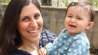 Nazanin Zaghari-Ratcliffe and daughter Gabriella before she was arrested