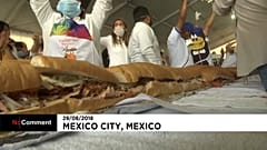 Watch: Mexicans make mega sandwich in world record attempt