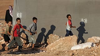 Camp for internally displaced people in Idlib province, Syria