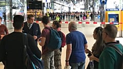 Two injured in stabbing at Amsterdam railway, Dutch police shoot suspect