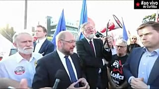Meglátogatta a bebörtönzött volt brazil államfőt Martin Schulz 
