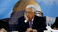 الرئيس الفلسطيني محمود عباس خلال اجتماع في رام الله يوم 15 أغسطس آب 2018. 