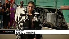 La mode s'invite à la gare centrale de Kiev