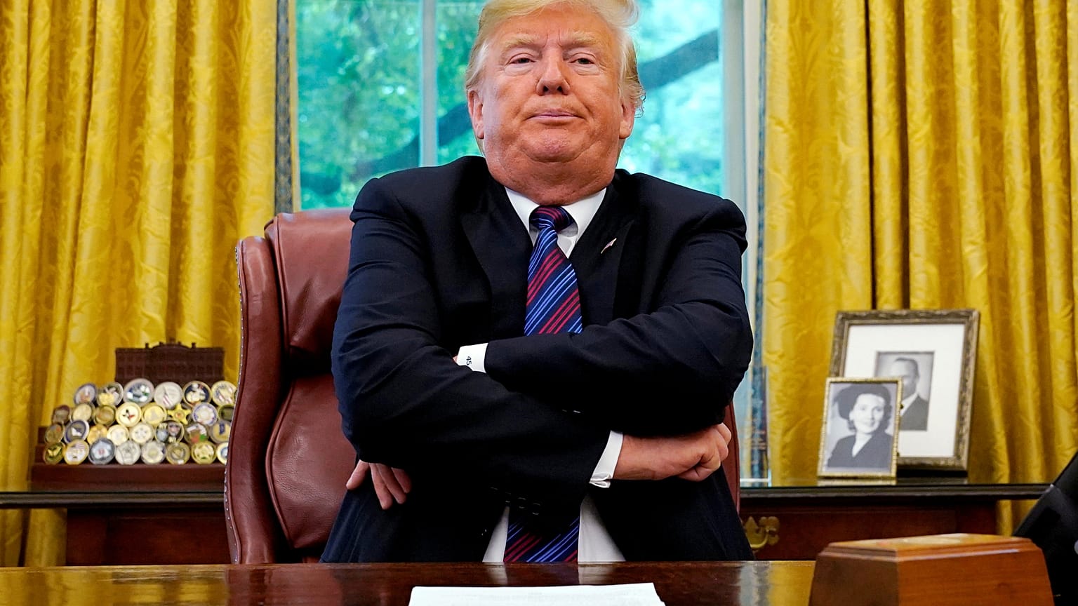 President Trump announces a trade deal with Mexico at the White House 