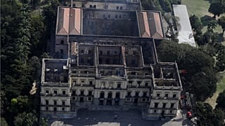 As ruínas do Palácio de São Cristóvão, a "casa" do Museu Nacional do Brasil