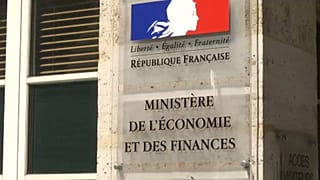 A francia pénzügyminisztérium cégére