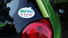 Voiture d'un utilisateur de BlablaCar, application de co-voiturage