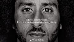 Colin Kaepernick in his advertisement campaign for Nike