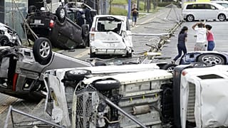 Imágenes revelan el desastre que dejó la peor tormenta de Japón en los últimos 25 años