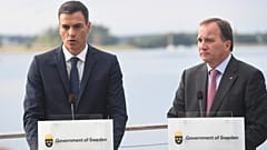 Pedro Sánchez arropa al socialdemócrata Lofven a cuatro días de las elecciones suecas
