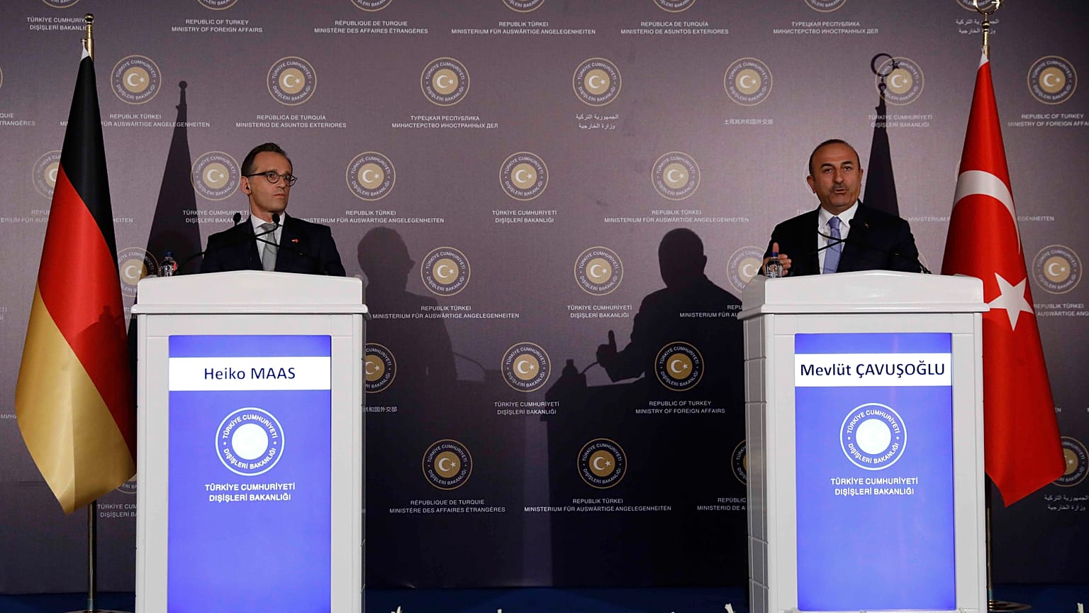 Almanya Dışişleri Bakanı Maas ve Türkiye Dışişleri Bakanı Çavuşoğlu
