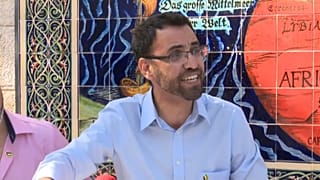 عبد العزيز أبو سارة في المؤتمر الصحفي