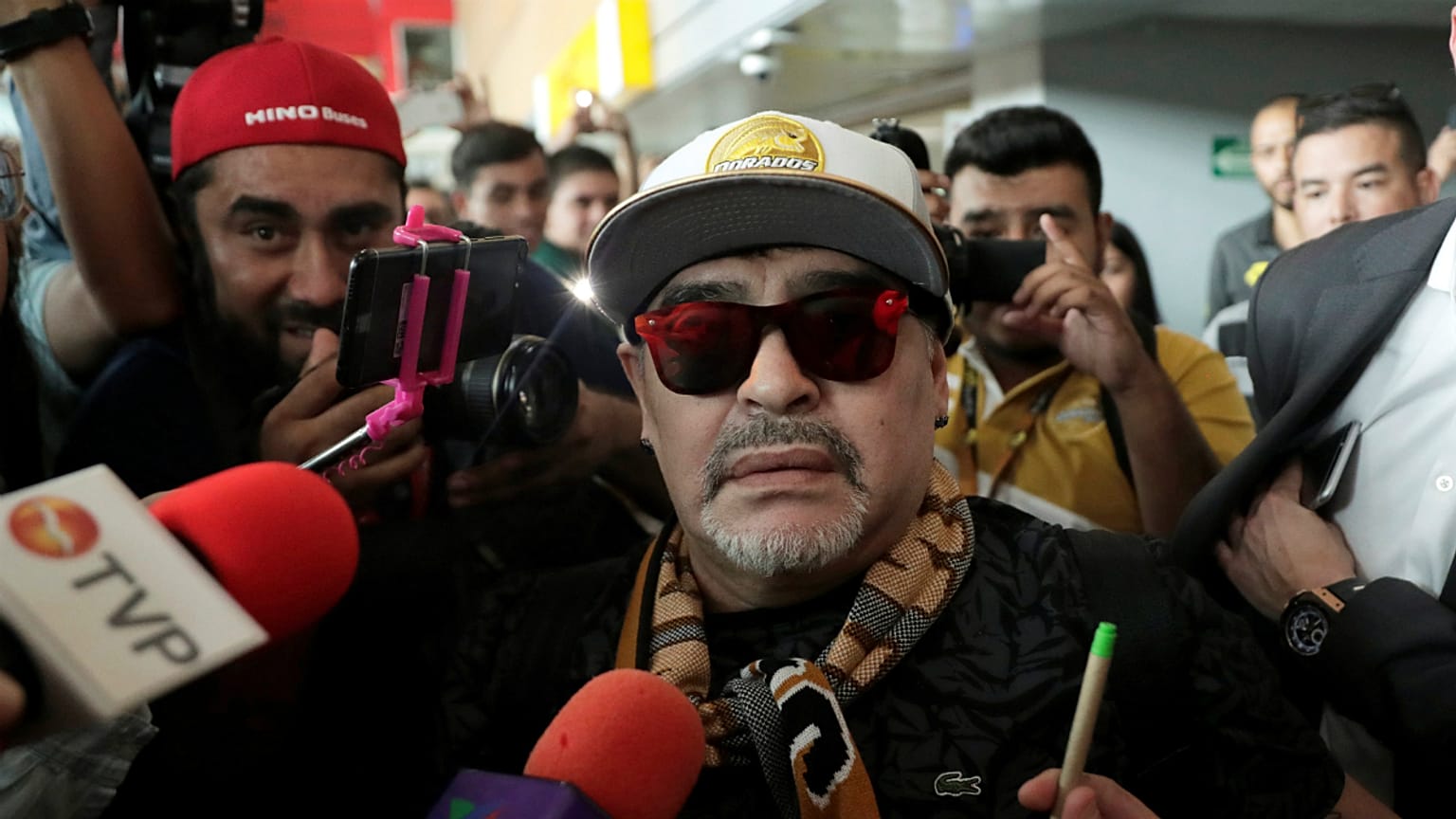 مکزیک؛ استقبال هواداران فوتبال از مارادونا