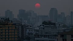 Szmogfelhő Bangkok fölött