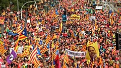 La Diada 2018 antepone la libertad de los políticos encarcelados a la independencia