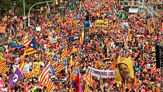 La Diada 2018 antepone la libertad de los políticos encarcelados a la independencia