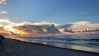 A calm before the storm on  Holden Beach in North Carolina