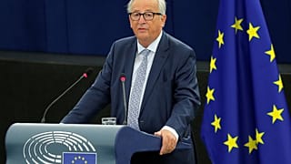 Jean-Claude Juncker during his State of the Union speech on Sept. 12, 2018