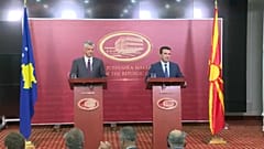 Συνάντηση Ζάεφ με Θάτσι στα Σκόπια