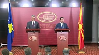 Συνάντηση Ζάεφ με Θάτσι στα Σκόπια
