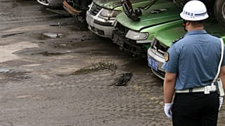 File photo of policeman in China