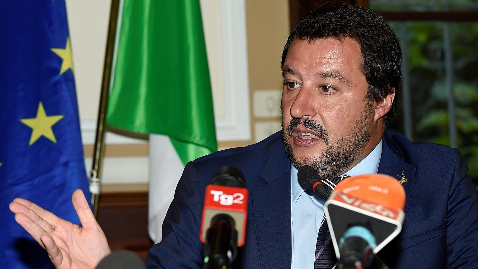 نائب رئيس الوزراء ووزير الداخلية الإيطالي ماتيو سالفيني