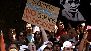 Los estudiantes se suman a las protestas en Costa Rica