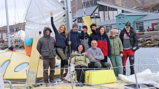Il team scientifico all'arrivo
