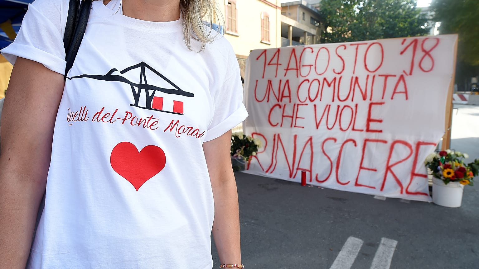  A Morandi híd áldozataira emlékeztek