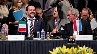 Italy's Matteo Salvini and Luxembourg's Jean Asselborn, Austria, July 2018 