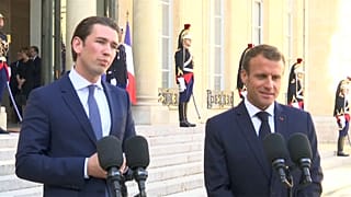 Macron and Kurz talk immigration ahead of EU talks to close a major rift over the issue
