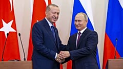 Russian President Putin and his Turkish counterpart Erdogan
