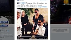 La fastuosa cena de Maduro en Estambul desata indignación