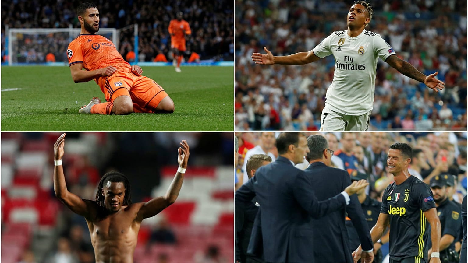 Şampiyonlar Ligi'nde ilklerin gecesi: Ronaldo kırmızı kart gördü, Lyon M. City'yi deplasmanda yendi