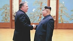 Mike Pompeo and Kim Jong-un