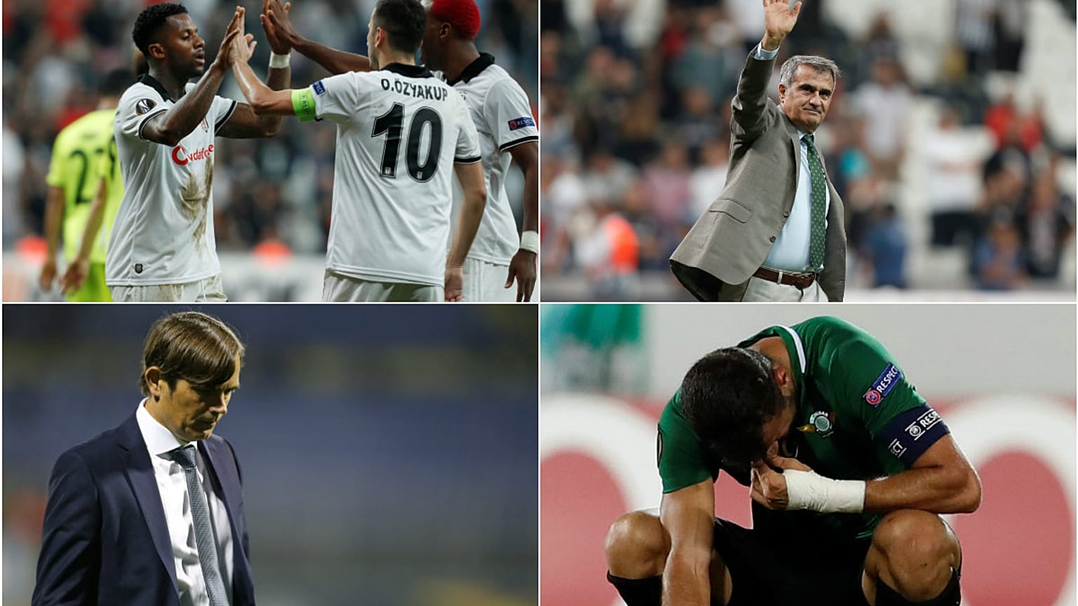 UEFA'da Beşiktaş kazandı Akhisar direklere takıldı Fenerbahçe hüsrana uğradı