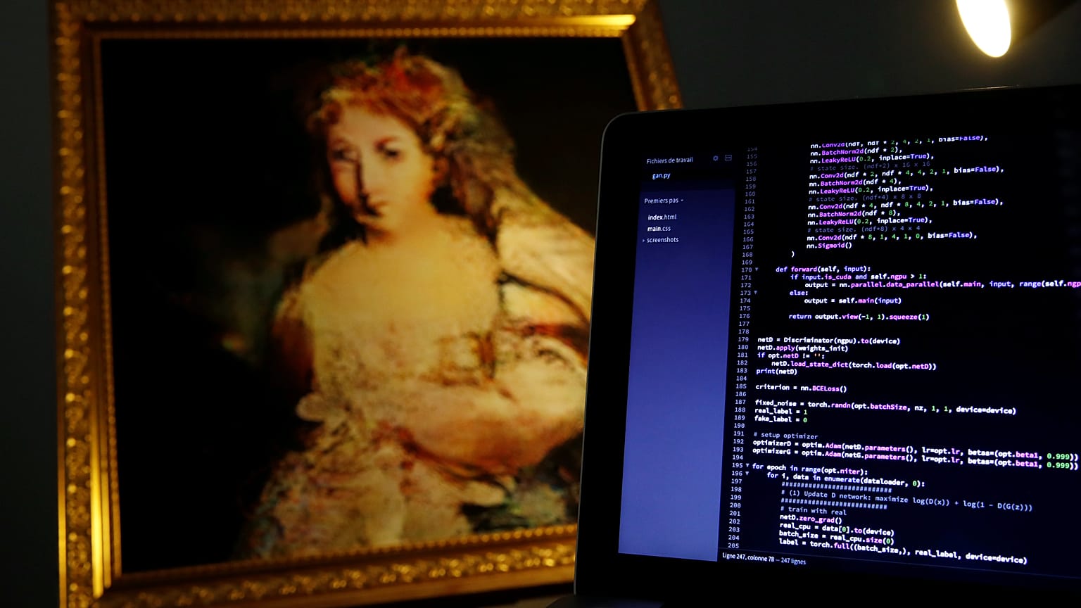 The A.L. artwork "La Comtesse de Belamy" by team of French Obvious