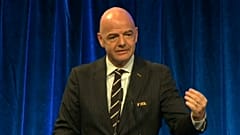 Gianni Infantino na conferência de antevisão dos prémios FIFA